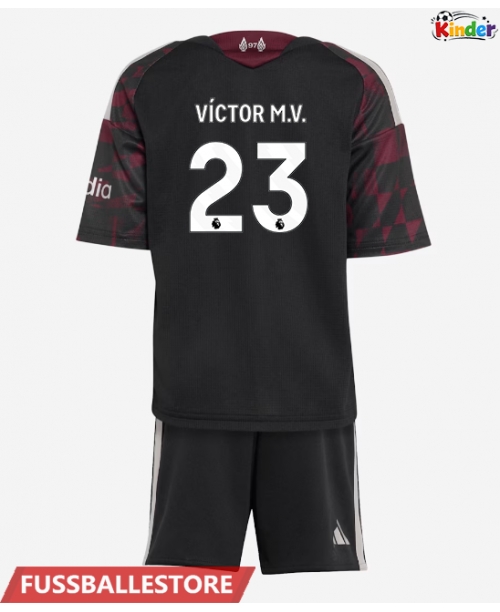 Günstige Liverpool Victor Munoz #23 3rd trikot Kinder 2026-27 Kurzarm (+ Kurze Hosen)